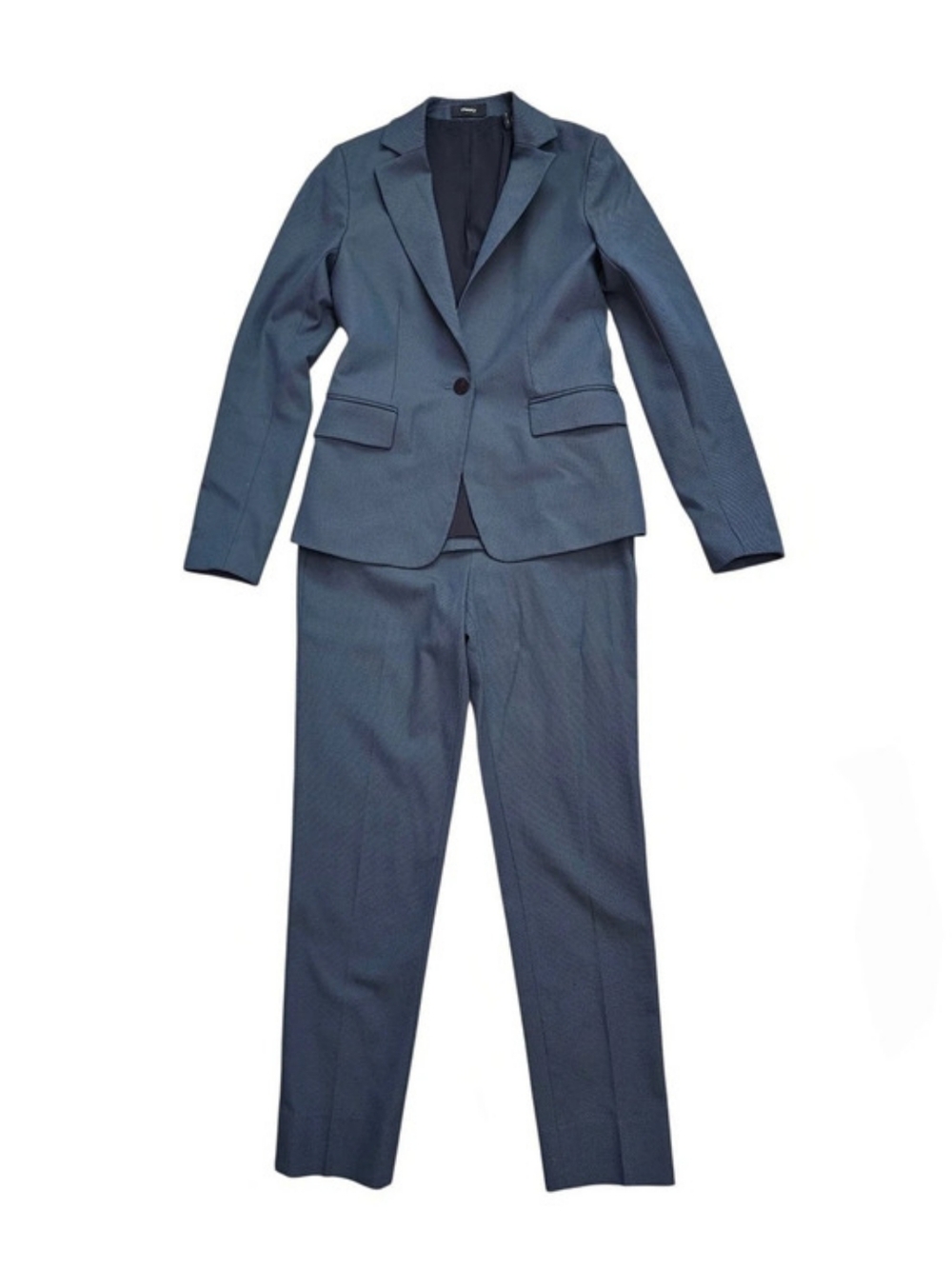 Theory Blue Blazer Pants Suit Set Size 0 00